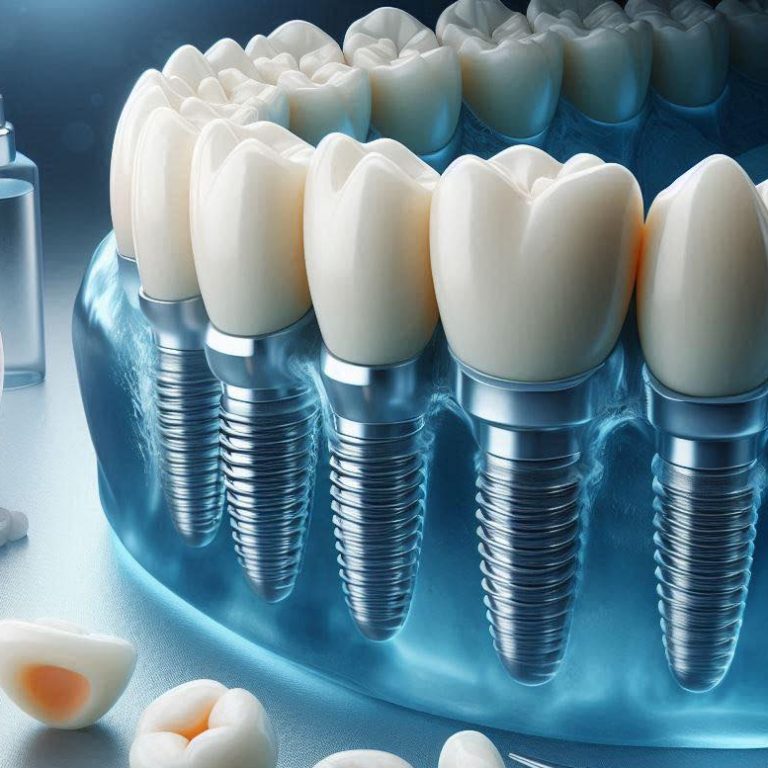 pose d'implants dentaires